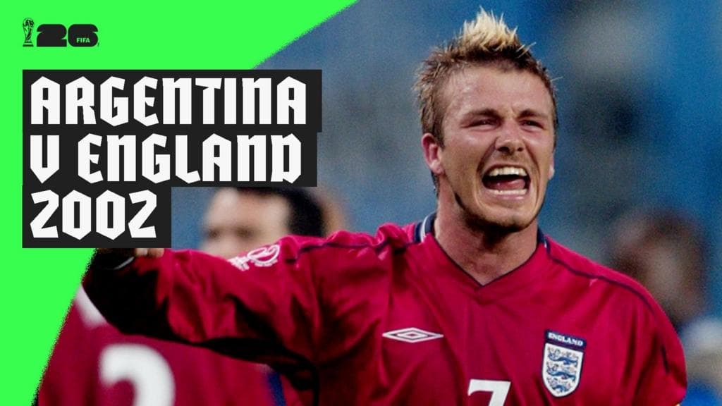 Beckham uchun qasos: 2002 yildagi Jahon Chempionatida Angliya va Argentina o'ynadi
