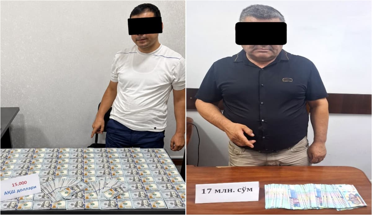 Pora talab qilgan mansabdorlar Toshkent va Qashqadaryoda qo‘lga olindi