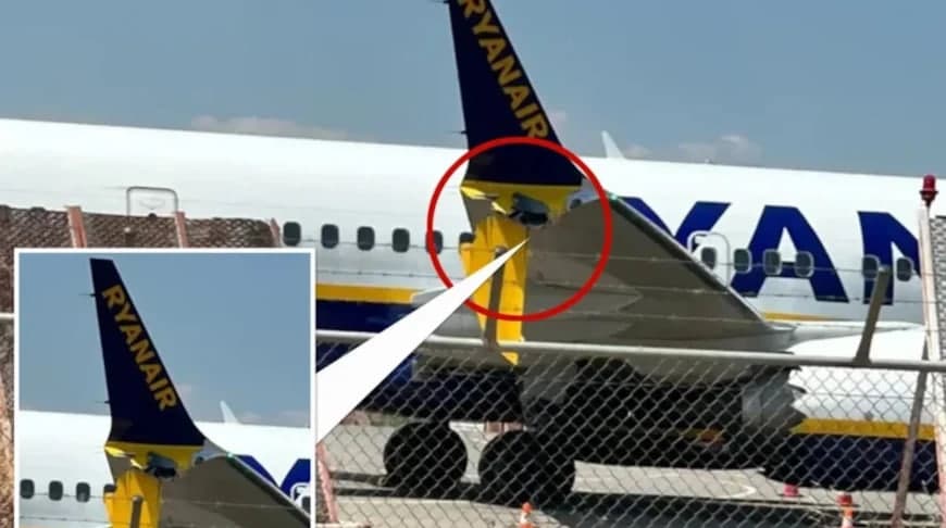 Ryanair samolyotida illyuminator sinishi sababli yo‘lovchi jarohatlandi