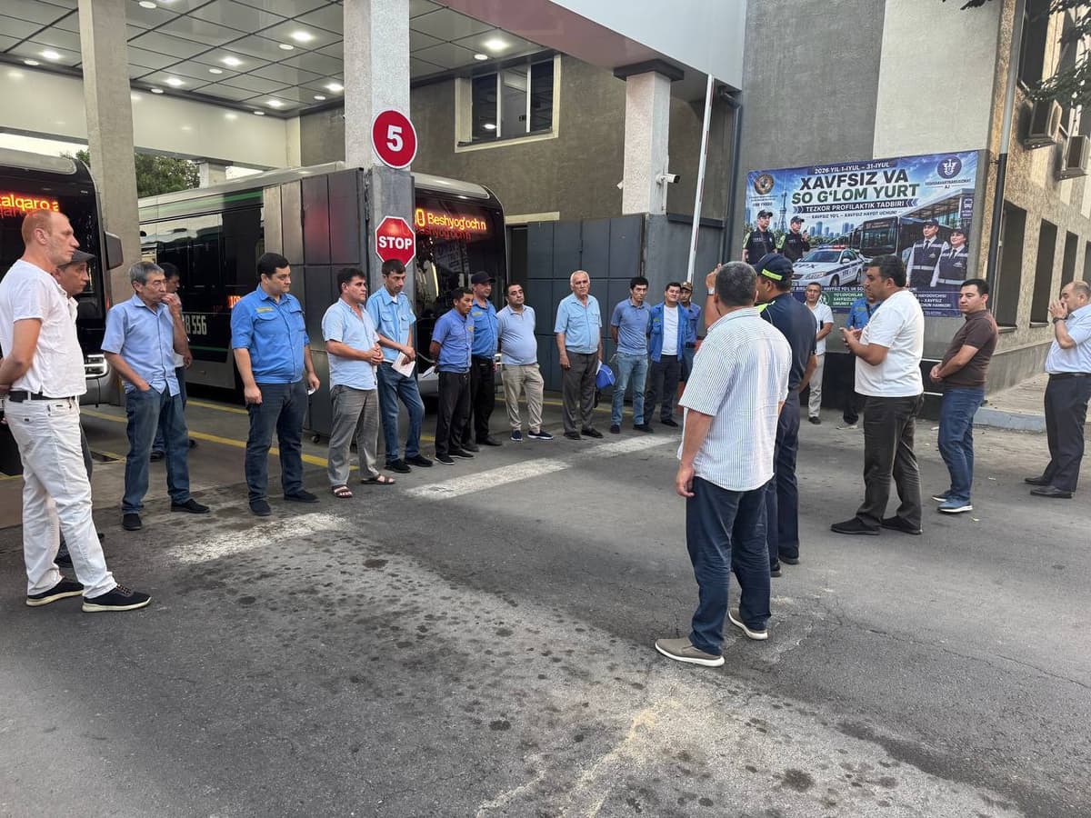Toshkentda avtobus qarama-qarshi yo‘nalishda harakatlandi